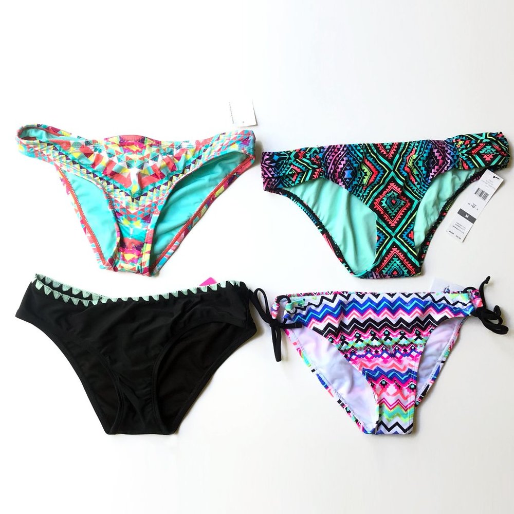 Bundle Lot of 4 bikini Bottoms M